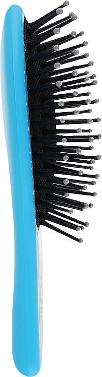 Щітка для волосся масажна міні, С02535, блакитна - Rapira — фото N2