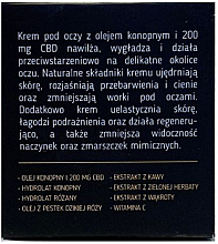 Крем для очей з конопляною олією й CBD - Cannamea — фото N4