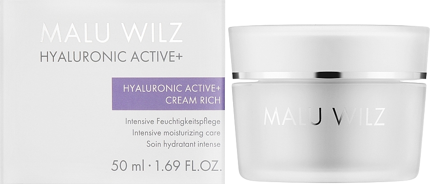 Увлажняющий крем для лица - Malu Wilz Hyaluronic Active+ Cream Rich — фото N2
