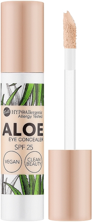 Консилер під очі з захистом SPF25 - Bell Hypo Allergenic Aloe Eye Concealer SPF25 — фото N1