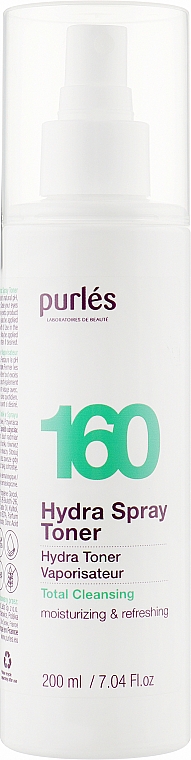 Зволожувальний спрей-тонік для обличчя - Purles Total Cleansing Hydra Spray Toner 160