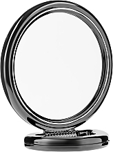 Парфумерія, косметика Двостороннє дзеркало кругле, на підставці, 9502, чорне, 15 см - Donegal Mirror