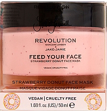Духи, Парфюмерия, косметика Увлажняющая маска для лица - Revolution Skincare x Jake Jamie Strawberry Donut Face Mask