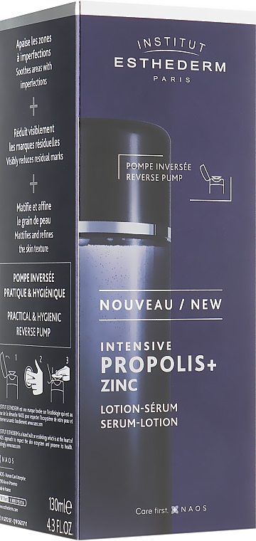 Лосьйон для обличчя на основі прополісу й цинку - Institut Esthederm Intensive Propolis + Zinc Serum-Lotion — фото N2