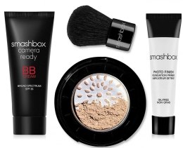 Духи, Парфюмерия, косметика Набор - Smashbox Try It Kit (Halo + BB) Fair (cr/15ml + pow/3,4g + pr/7,1ml + brush)