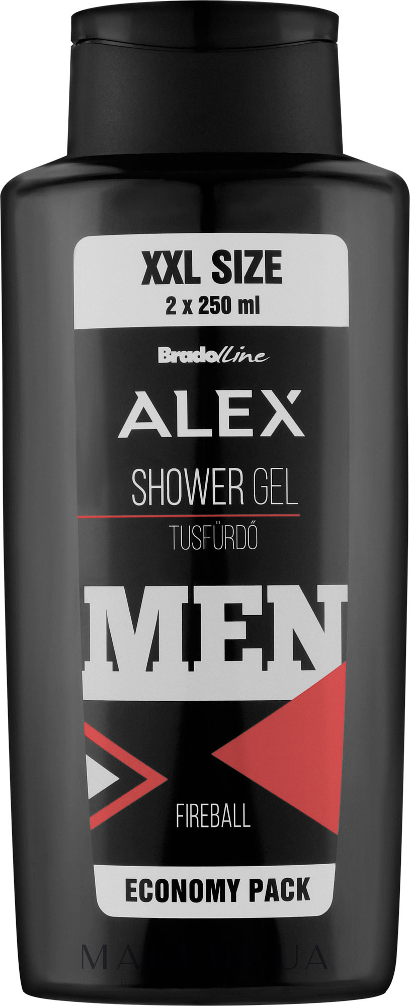 Гель для душа - Bradoline Alex Fireball XXL Size Shower Gell — фото 500ml