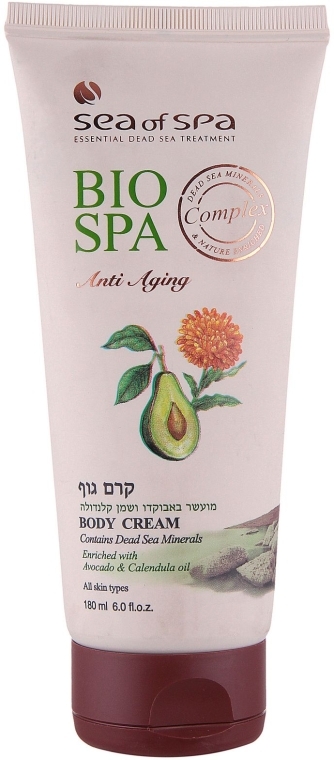 Крем для тела с календулой и авокадо - Sea Of Spa Bio Spa Anti-Aging Body Cream with Avocado & Calendula Oil  — фото N1