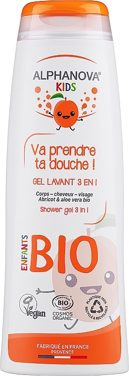 Гель для мытья тела и волос - Alphanova Kids Shower Gel 3in1 — фото N1