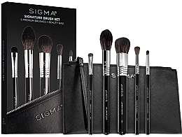 Набір пензлів для макіяжу в косметичці, 5 шт. - Sigma Beauty Signature Brush Set — фото N2