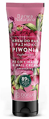 Разглаживающий крем для рук и ногтей с пионом - Barwa Peony Cream
