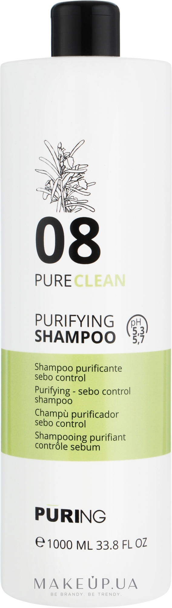 Себорегулювальний шампунь - Puring Pureclean Purifying Shampoo — фото 1000ml