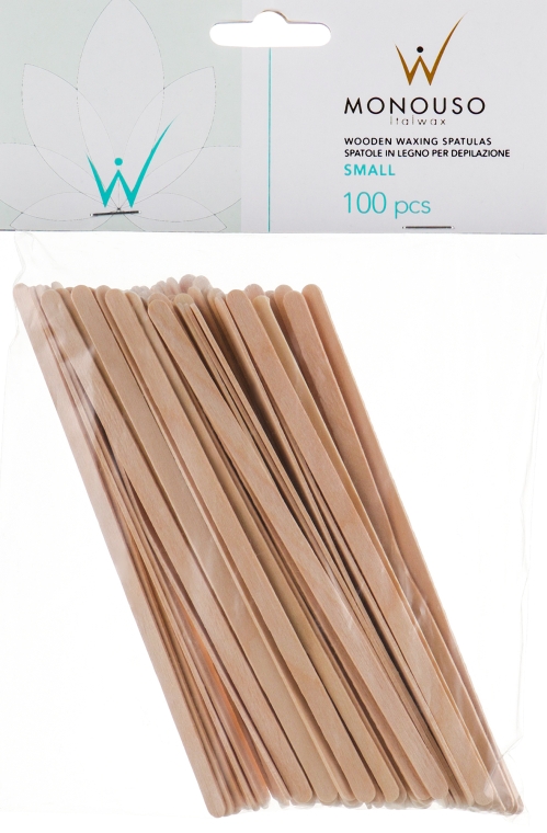 Шпатель для депіляції, вузький - ItalWax Wooden Waxing Spatulas Small
