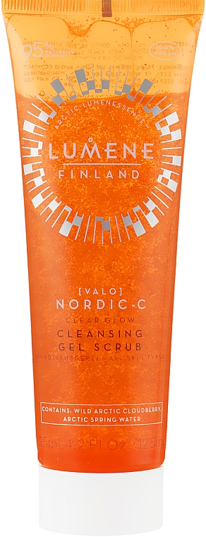 Очищающий гель-скраб для лица - Lumene Valo Nordic-C Clear Glow Cleansing Gel Scrub