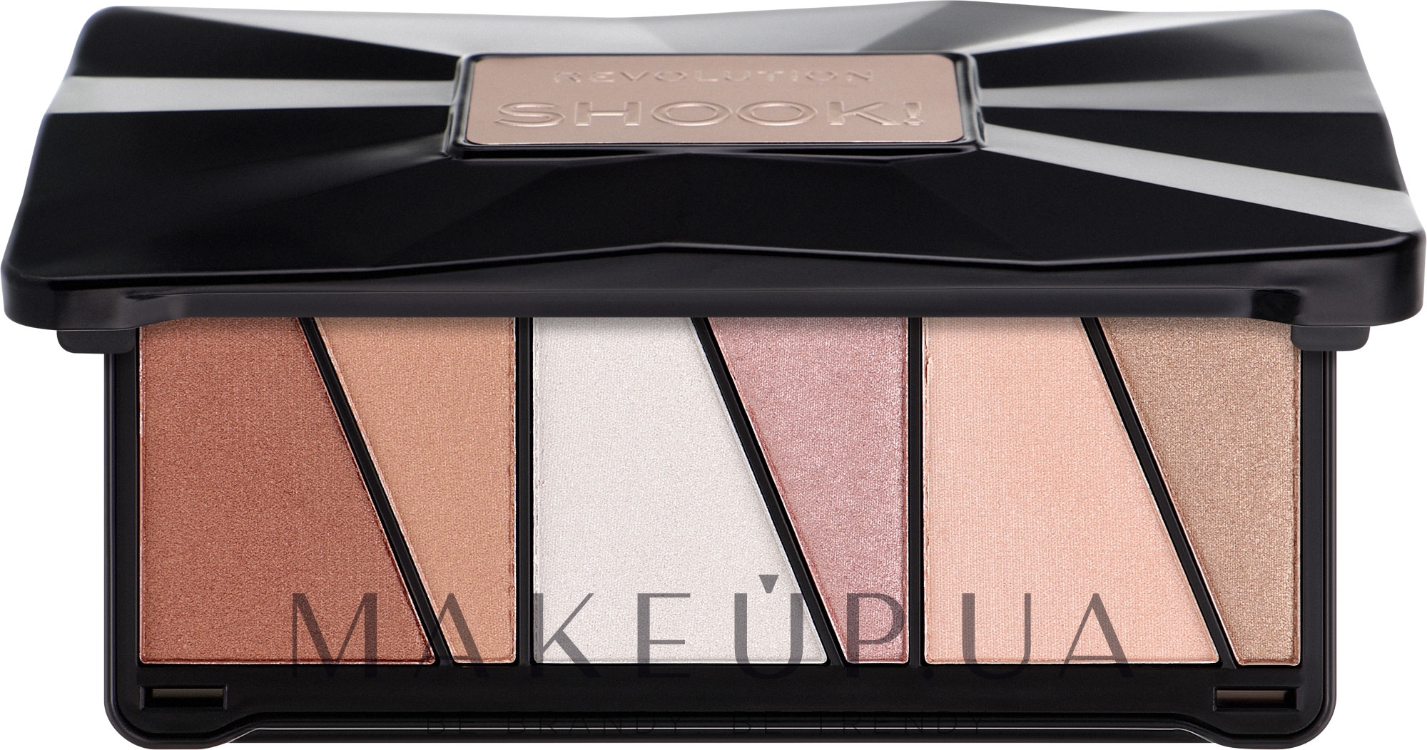 Палетка хайлайтерів - Makeup Revolution Shook! Highlighter Palette — фото 42g