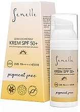 Парфумерія, косметика Легкий захисний крем для обличчя, без пігменту - Senelle Light Protective Face Cream Pigment Free SPF 50+