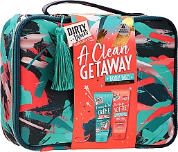 Набор - Dirty Works A Clean Getaway Body Duo (shr/gel/200ml + b/butter/200ml + sh/sponge/1pcs + bag) — фото N1