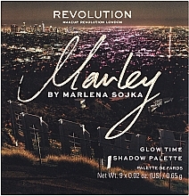 Палетка теней для век - Makeup Revolution x Marley by Marlena Sojka Glow Time Shadow Palette — фото N2