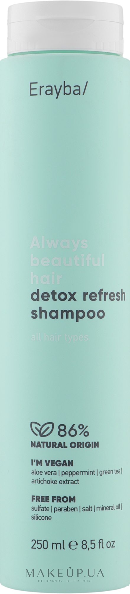Шампунь для волос глубоко очищающий - Erayba ABH Detox Refresh Shampoo — фото 250ml