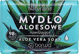 Мыло с экстрактом алоэ и глицерином - Barwa Natural Aloe Vera Soap With Glycerin — фото N1