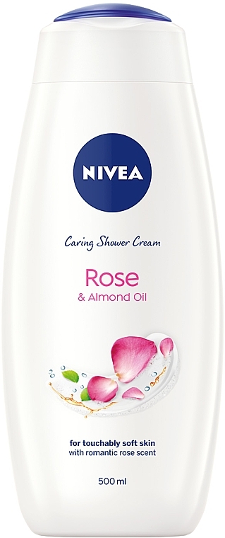 Гель-уход для душа "Роза и миндальное масло" - NIVEA Rose & Almond Oil Care Shower — фото N1