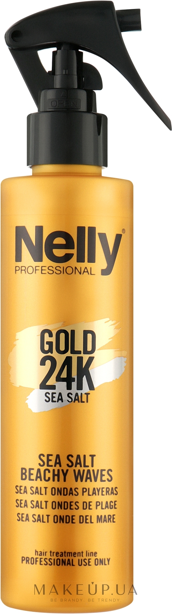 Спрей для волос "Sea Salt" - Nelly Professional Gold 24K Spray — фото 200ml