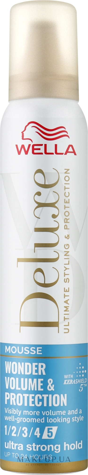 Мусс для волос "Невероятный объем и защита" - Wella Deluxe Wonder Volume & Protection — фото 200ml