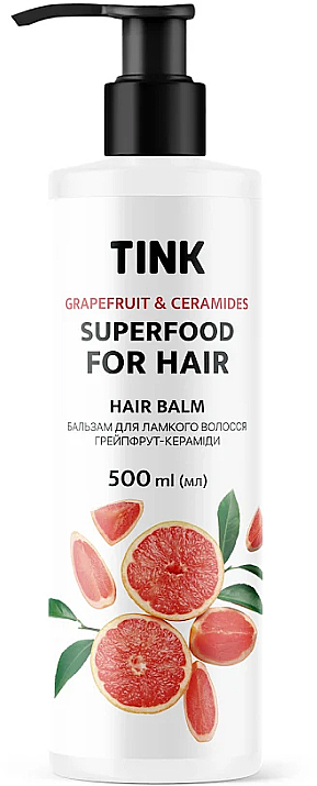 Бальзам для ламкого волосся "Грейпфрут і зелений чай" - Tink SuperFood For Hair Grapefruit & Green Tea Balm — фото N4