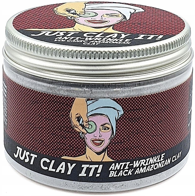 Вулканическая черная глина для лица против морщин - New Anna Cosmetics Just Clay It! — фото N2
