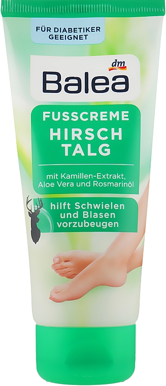 Крем для ног с оленьим жиром - Balea Hirschtalg Foot Cream — фото N2