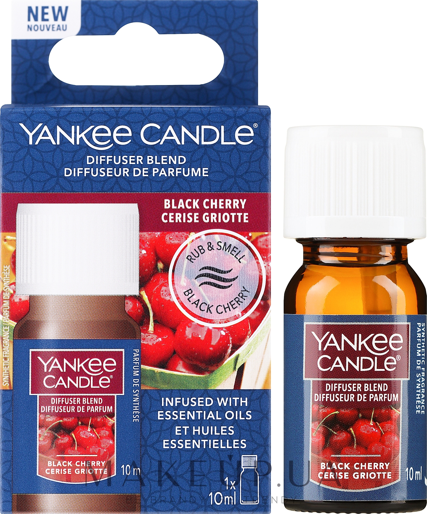 Масло для ультразвукового диффузора "Черная вишня" - Yankee Candle Black Cherry Ultrasonic Diffuser Aroma Oil  — фото 10ml