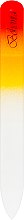 Пилочка для нігтів скляна, 115 мм, жовто-помаранчева - Niegelon Solingen — фото N1