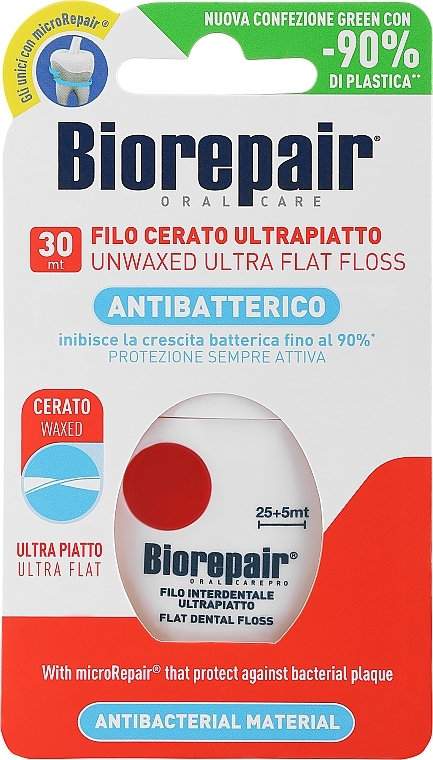 Зубная нить ультраплоская, 30 м - Biorepair Ultra-Flat Floss