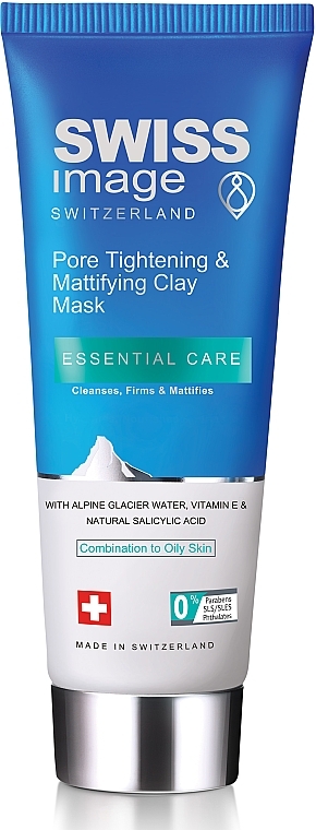 Маска для лица - Swiss Image Essential Care Pore Tightening & Mattifying Clay Mask — фото N1