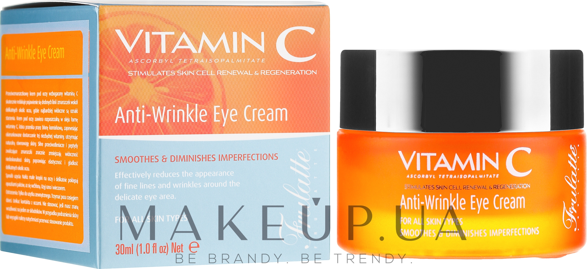 Крем для век, против морщин - Frulatte Vitamin C Anti-Wrinkle Eye Cream — фото 30ml