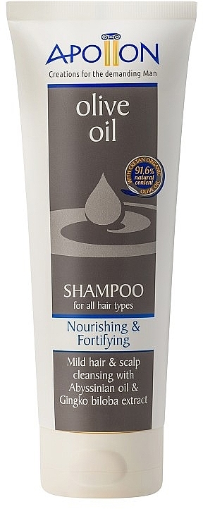 Живильний і зміцнювальний шампунь для всіх типів волосся - Aphrodite Apollon Shampoo — фото N1