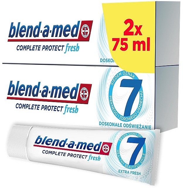 Набір - Blend-A-Med 3D White Extra Fresh (toothpaste/2*75ml) — фото N1