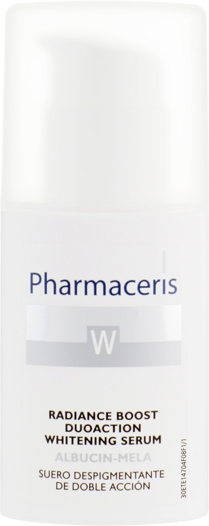 Інтенсивна відбілювальна сироватка для обличчя - Pharmaceris W Radiance Boost Duoaction Whitening Serum — фото N2
