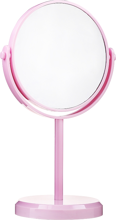 Зеркало на подставке круглое 85703, розовое - Top Choice Beauty Collection Mirror — фото N1