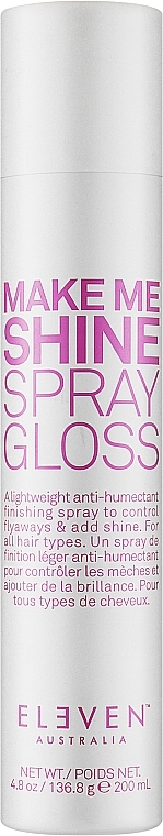Финишный спрей для укладки волос - Eleven Australia Make Me Shine Spray Gloss — фото N1