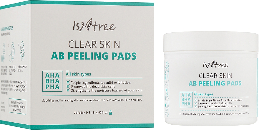 Салфетки для пилинга - Isntree Clear Skin AB Peeling Pads
