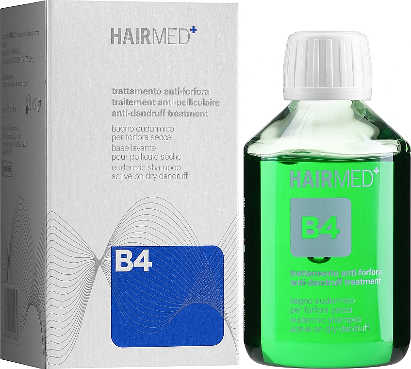 Шампунь для лікування лупи - Hairmed Eudermic Shampoo Active On Dry Dandruff B4 — фото N2