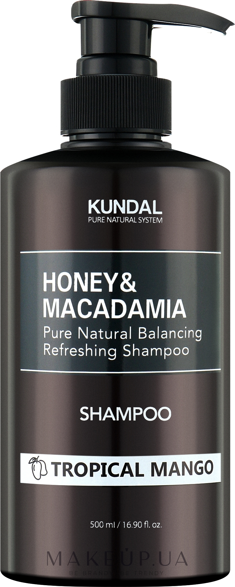 Шампунь для волосся "Тропічне манго" - Kundal Honey & Macadamia Shampoo Tropical Mango — фото 500ml