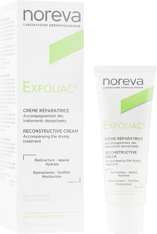 УЦЕНКА Восстанавливающий увлажняющий крем - Noreva Laboratoires Exfoliac Cream Reparatrice * — фото N1