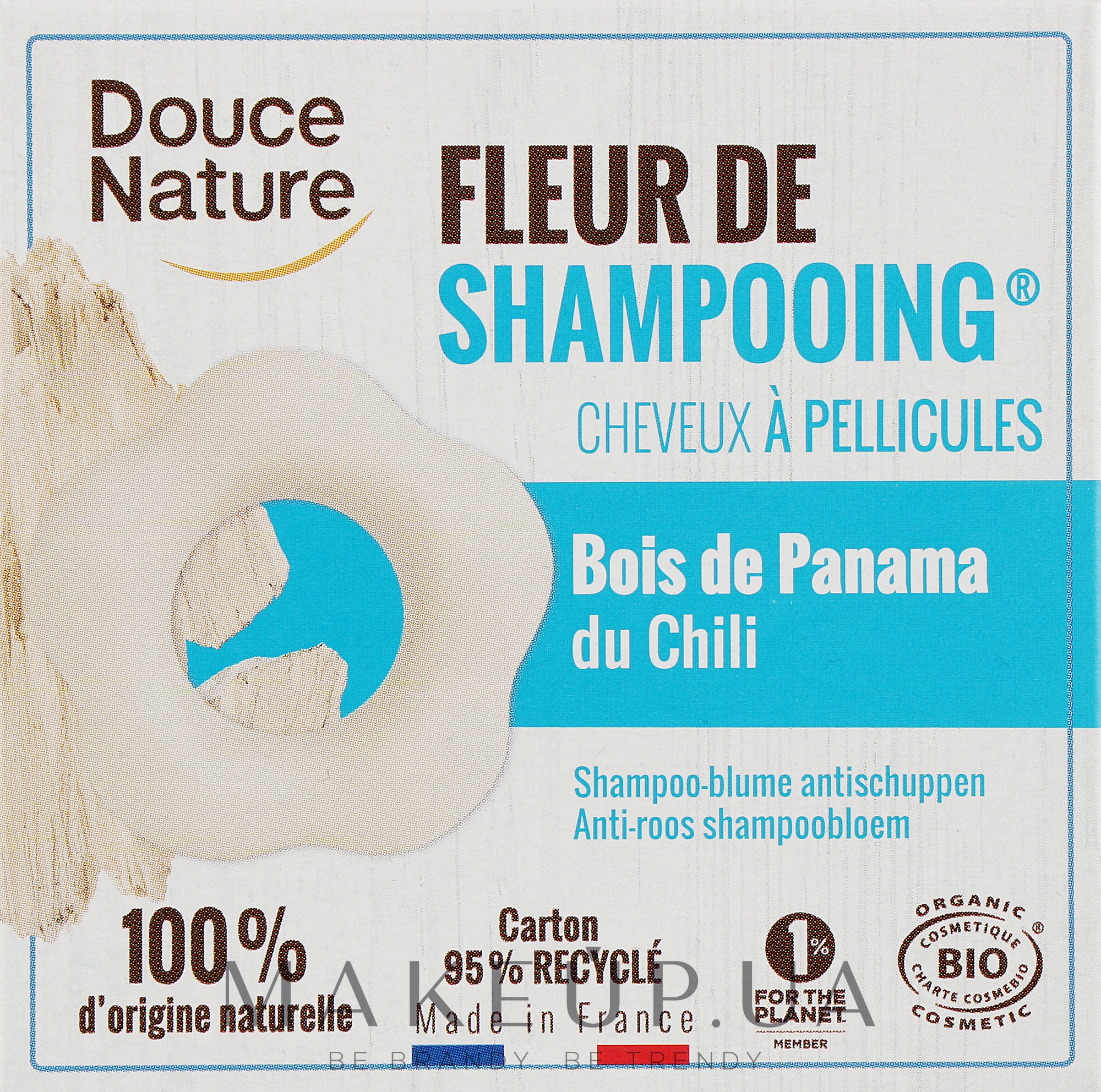 Твердый шампунь против перхоти - Douce Nature Fleur De Shampoo — фото 85g