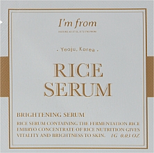 Духи, Парфюмерия, косметика Увлажняющая ферментированная сыворотка - I'm From Rice Serum (пробник)