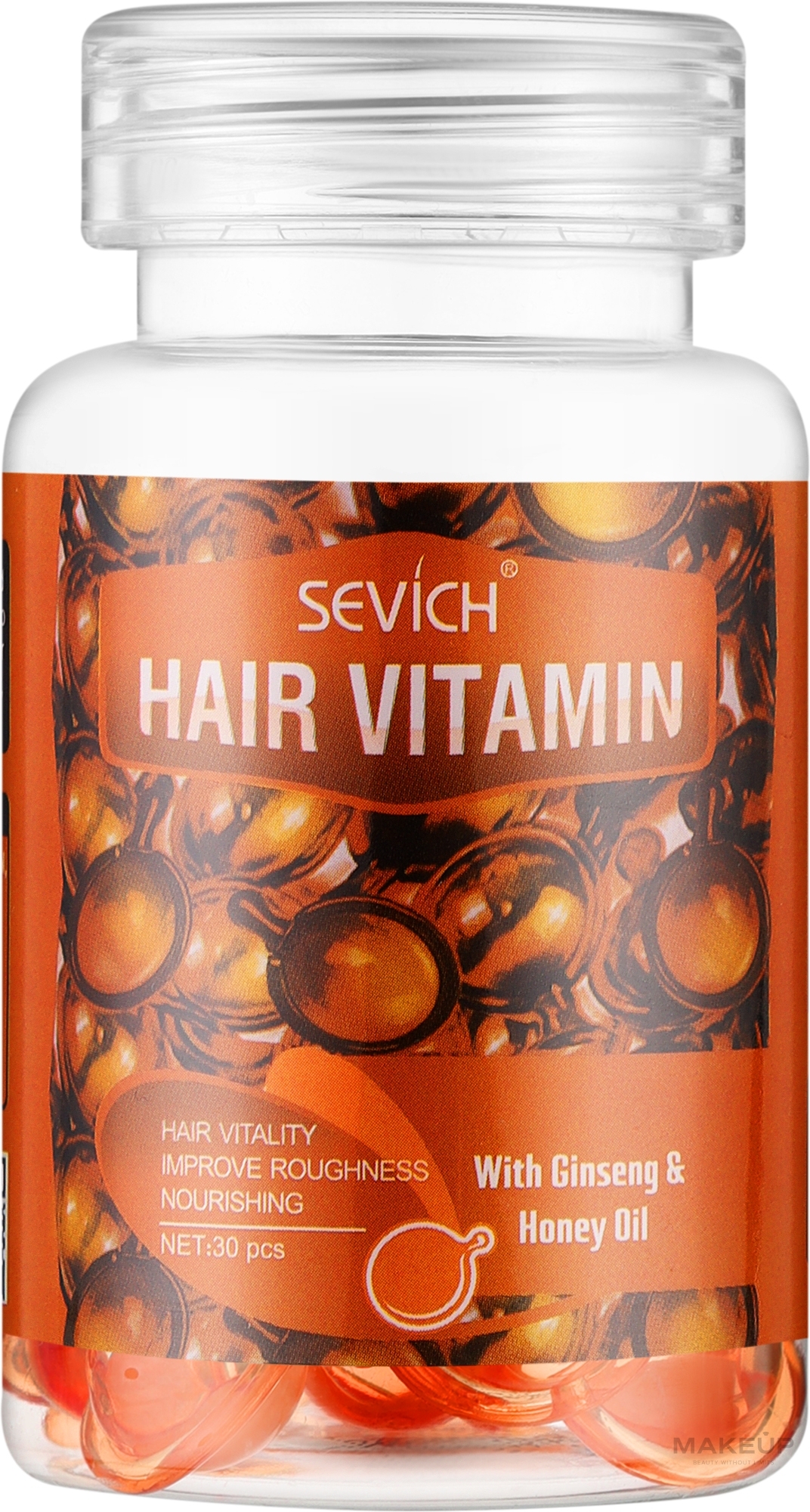 Капсули для волосся "Інтенсивна Терапія" - Sevich Hair Vitamin With Ginseng & Honey Oil — фото 30шт