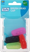 Защитный колпачок для зубной щетки, 4 шт, вариант 1 - TePe Toothbrush Cover — фото N1