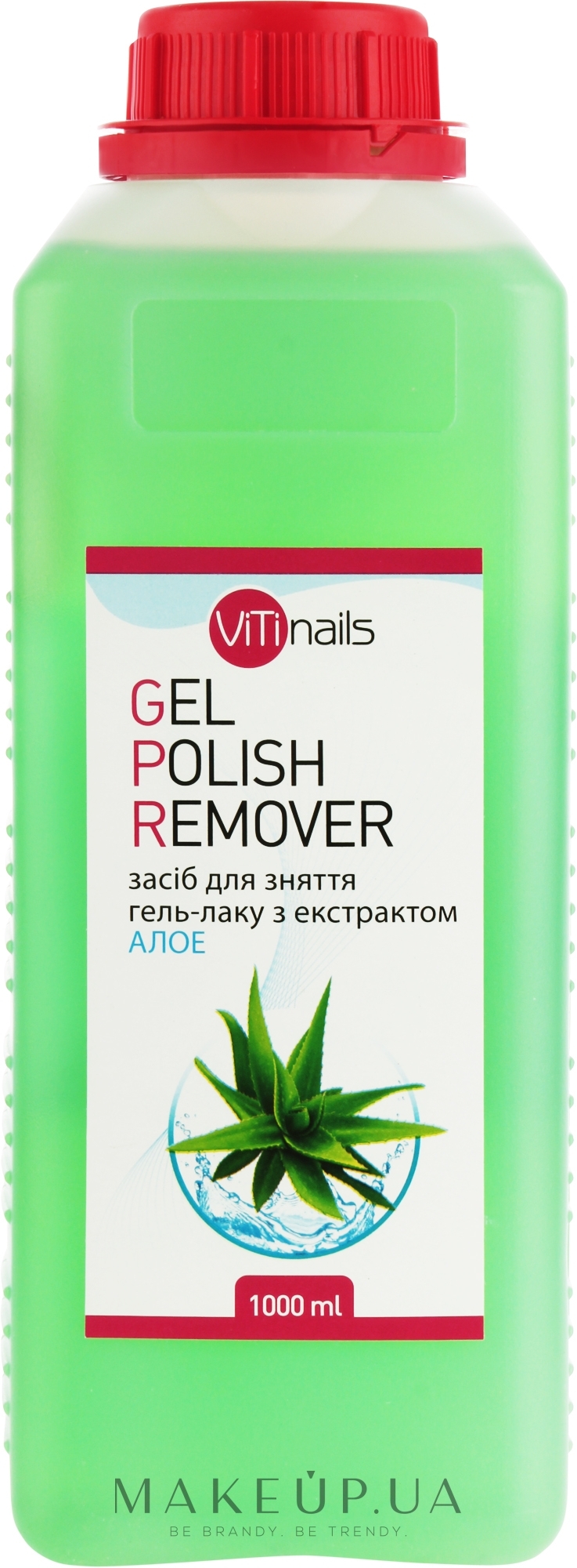 Рідина для зняття гель-лаку з екстрактом алое - ViTinails Gel Polish Remover — фото 1000ml
