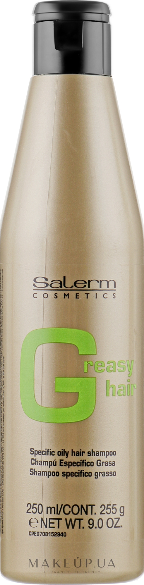 Шампунь для жирной кожи головы - Salerm Linea Oro Shampoo Antigrasa — фото 250ml