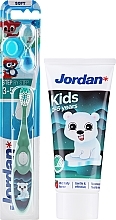 Парфумерія, косметика Набір із ведмедиком - Jordan (toothbrush/1pc + toothpaste/50ml)